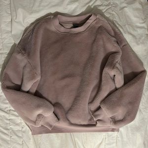 Lilac Fluffy Crewneck Sweatshirt Wild Fable